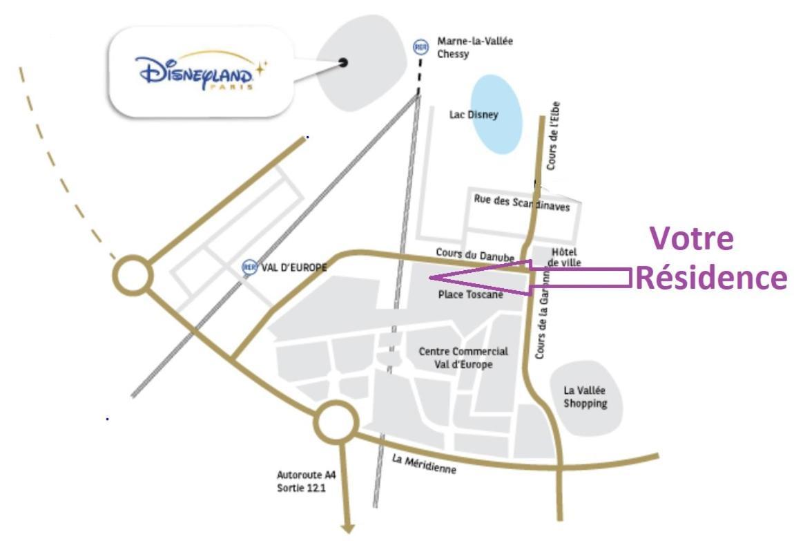 Appartement Proche Disneyland, Val D'Europe, Paris #1 Serris Exterior foto